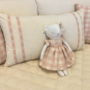 Almofadão 50x70 vichy c/ursinho AC Baby