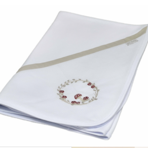 Manta suedine pique c/canto bordado AC Baby