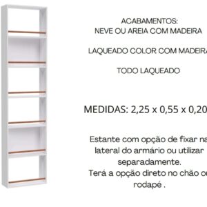 Estante Nicho Lateral Armário UP Branca