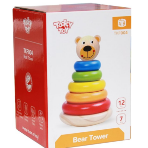 Urso torre de encaixe 004 Tooky Toy