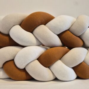 Trança p/berço tricô off/geada/cobre 4m BIAH