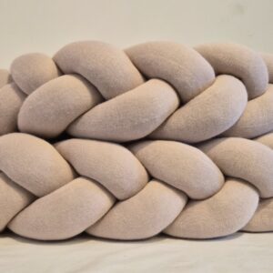 Trança p/berço tricô rosa una bela 4m Biah