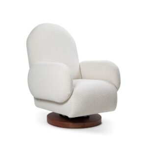 Poltrona Curve Pé giratório e balanço - tecido Speciale02 OFF