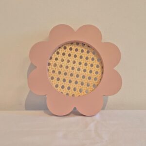 Adorno margarida palha pintada Inovart