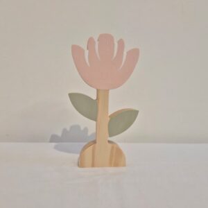 Adorno flor vaso tulipa M MDF Inovart