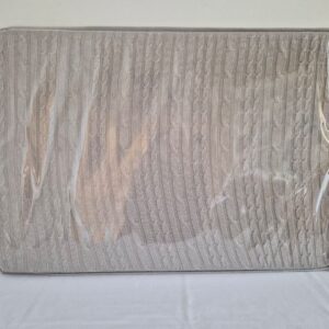 Trocador avulso reto trico trança cinza claroBiah