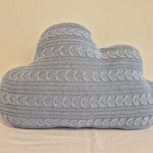 Almofada nuvem trico trança azul andes FAU