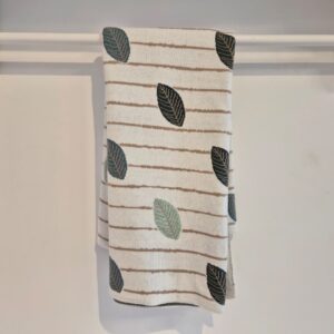 Manta de colo tricot folhas AT