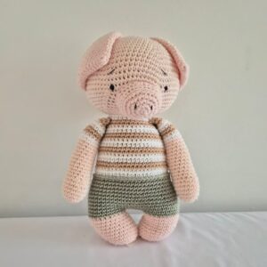 Amigurumi porco Fazendinha Qmama