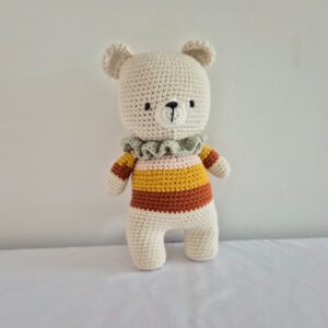 Amigurumi ursinha tons terrosos P Qmama