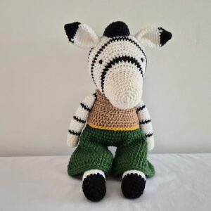 Amigurumi zebra c/roupa Qmama