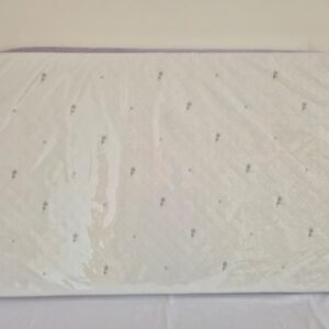 Trocador reto malha jacquard bordado lilás AT