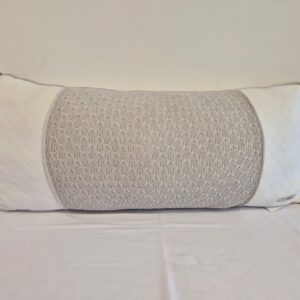 Cabeceira berço 70x30 mix trico/jacquard cinza AT