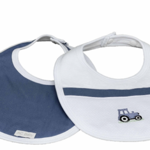 Kit 2 babeiros pique bordados atoalhados AC Baby