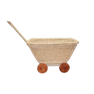Carrinho porta brinquedo em rattan Modali