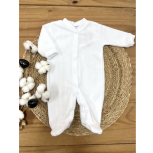 Macacão soft canelado liso P AC Baby