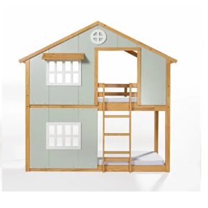 Beliche Casinha Sweet Verde com madeira