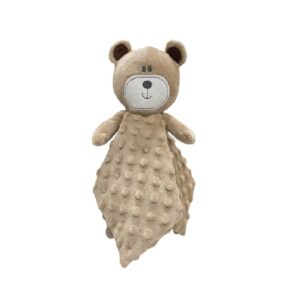 Naninha 30x30cm urso bru bege laço