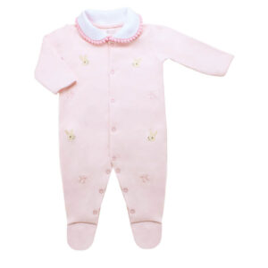 Macacão suedine gola fluffly bunny P Mini Bear