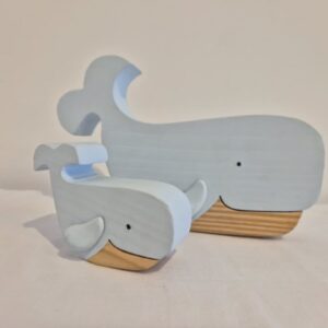 Adorno Par de baleias novo Inovart