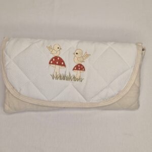 Trocador portátil bordado 46x65cm Qmama