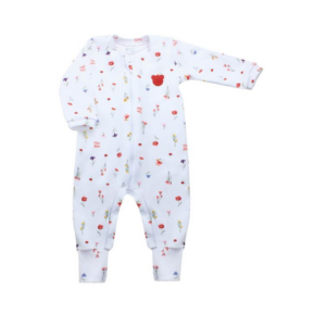 Macacão suedine ziper mini bloom P Mini Bear