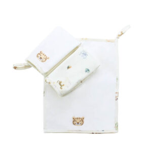 Kit 3 fraldinhas suedine mundi Mini Bear