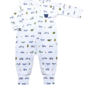 Macacão suedine ziper mini cars M Mini Bear