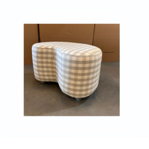 Puffe Bean com rodizios Xadrez Impermeável