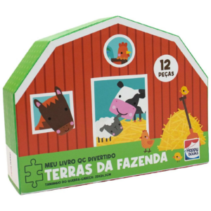 Livro Quebra-Cabeça divertido Terras da fazenda