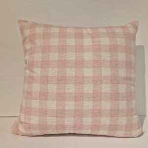 Almofada xadrez vichy rosa 40x40cm AC Baby