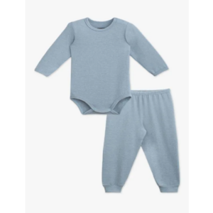 Kit body/calça melange azul luar M Dedeka