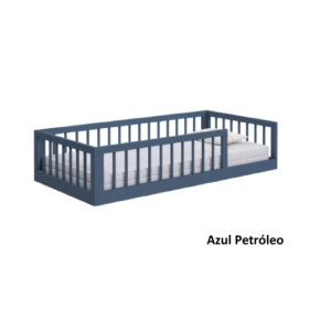 Cama Montessoriana SIENA ll Solteiro Azul Petróleo