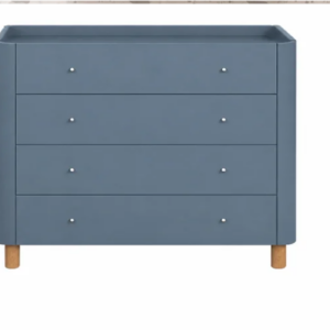 Cômoda 702 com 4 gavetas laca Azul Gude