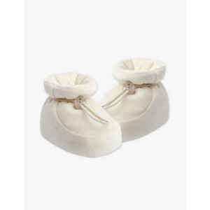 Pantufa plush antiderrapante bege M Dedeka