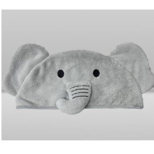 Toalha bebê 0,70x1,00 power sec elefante cz laço