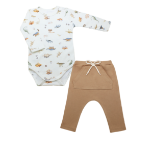 Conj body ml c/calça saruel jurassic G Mini Bear