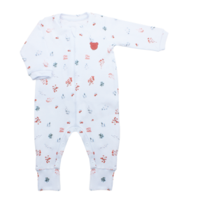 Macacão suedine ziper sweet berries P Mini Bear