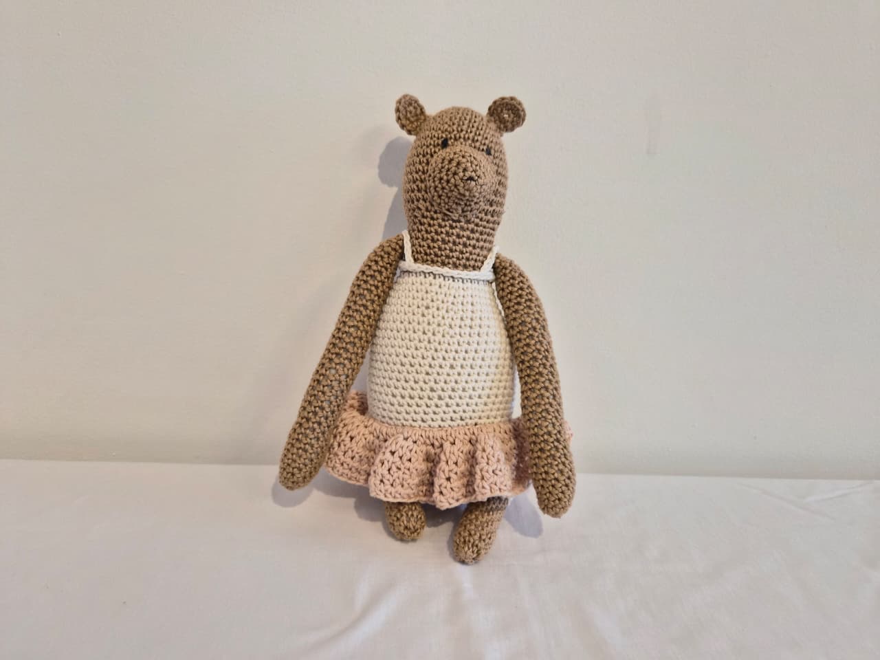 Amigurumi Ursa com vestido croche Qmama