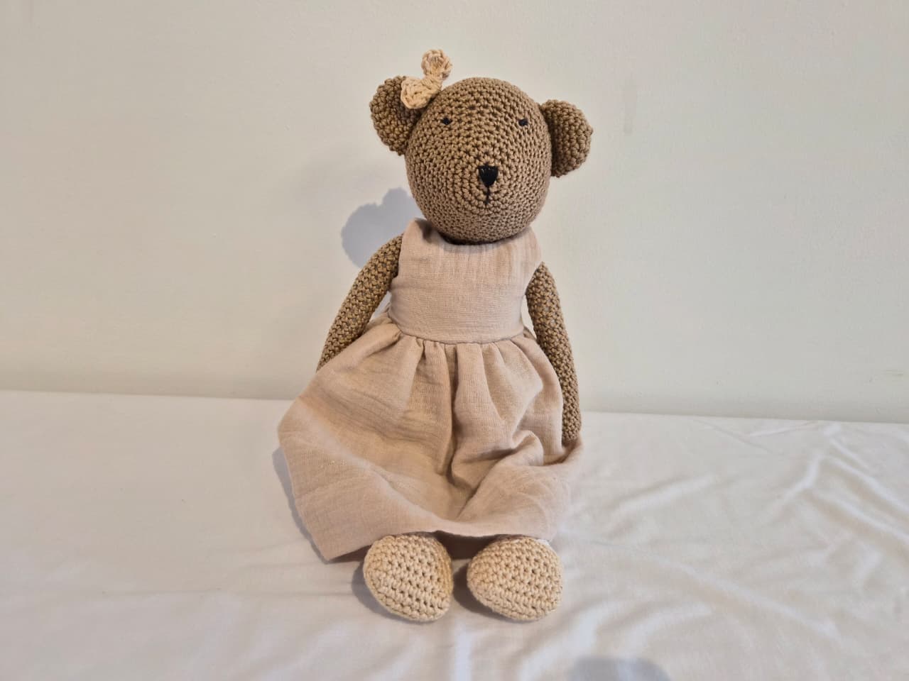 Amigurumi Ursa com vestido gase Qmama