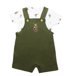 Conj jardineira c/camiseta polo bear M Mini Bear