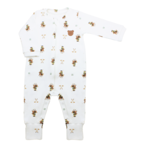 Macacão suedine ziper polo bear P Mini Bear