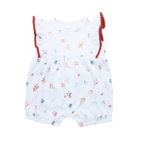 Macaquinho suedine sweet berries verm M Mini Bear