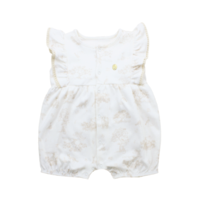 Macaquinho suedine babado forest toile M Mini Bear
