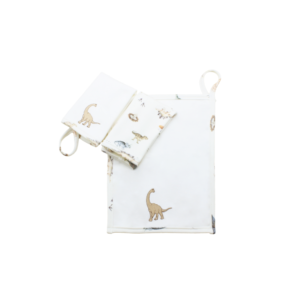 Kit 3 fraldinhas suedine jurassic Mini Bear