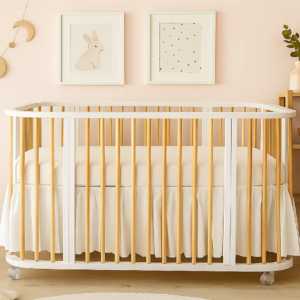 Berço Fases evolutivo 3x1 Branco com Madeira