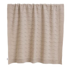 Manta de colo tricot bege Nuvem SOFT AT