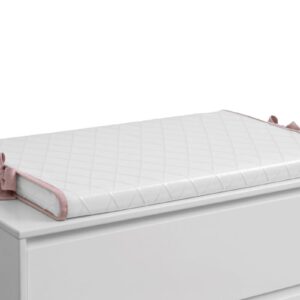 Trocador reto em Trico rosa Una SOFT AT