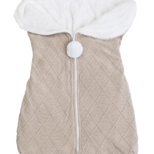 Saco para bebê trico bege Nuvem c/pelinho SOFT AT